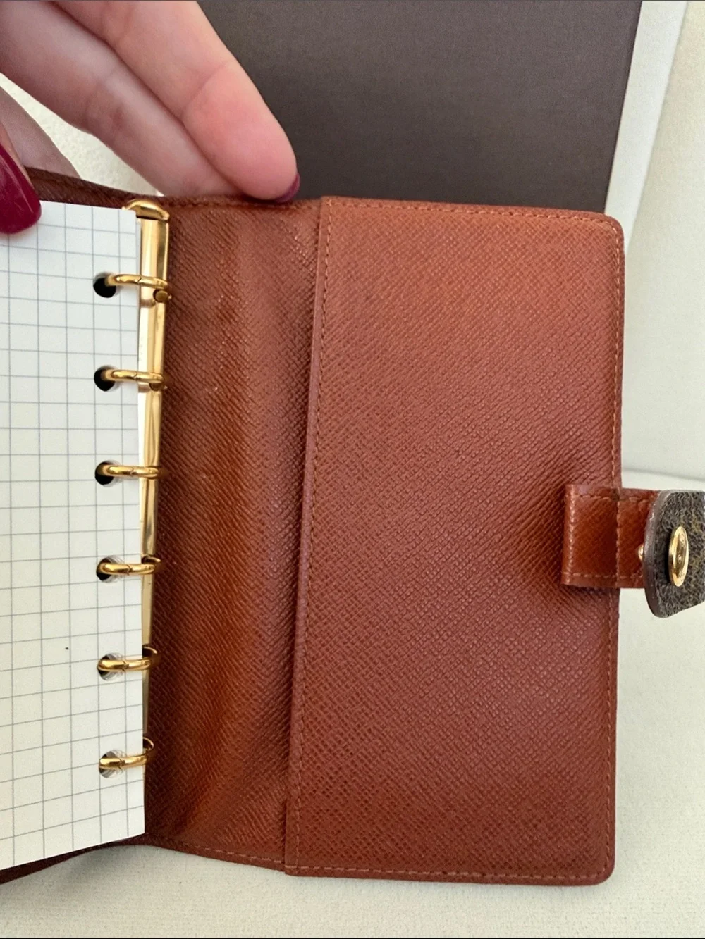 Louis Vuitton Monogram PM Agenda Cover Planner Organizer Notebook Holder
